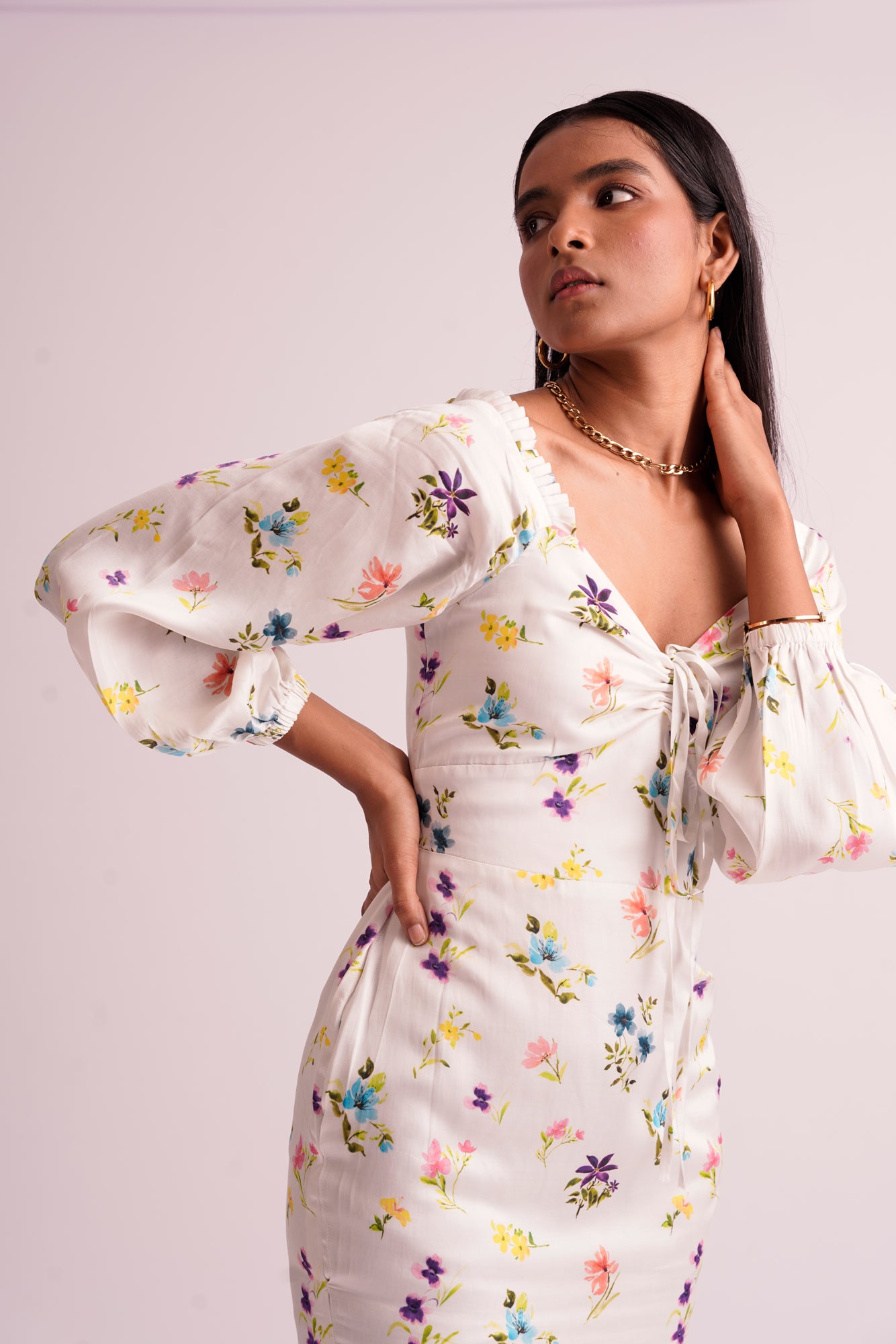 Floral midi Dress