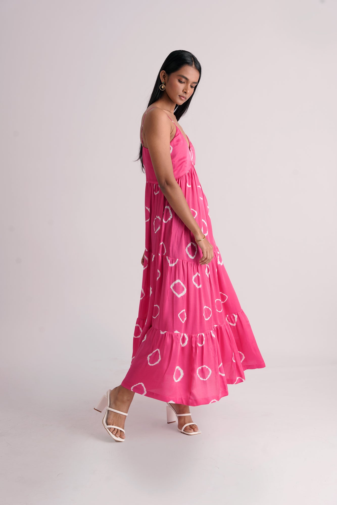 Tiered Dress -Pink